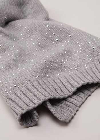 Phase Eight Grey Sparkly Scarves Grey Australia | FW5763819